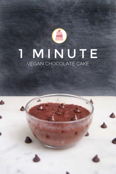 1 Minute Vegan Chocolate Cake